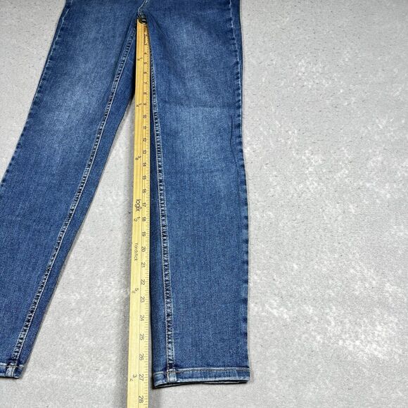 Free People We The Free Skinny Jeans Size 29 Medium Wash Retro 80s Y2K - Picture 8 of 12
